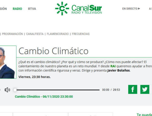 Cartuja Qanat, en el programa «Cambio Climático» de Canal Sur Radio